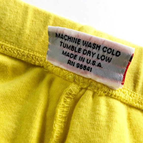 Firehouse "LOVE" Yellow Lounge Pants (Small) - Picture 5 of 6